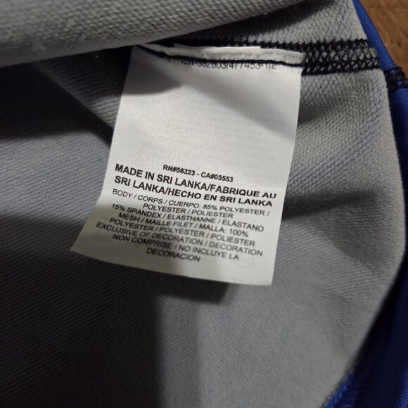 Nike Pro Combat Training Top Mens Large Hyperwarm Dri-FIT Max 1/4 Zip Blue - Picture 7 of 10